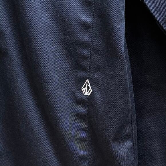 Volcom Womens Frochickie Moto Utility Jacket Size L Black Coat - Picture 7 of 13